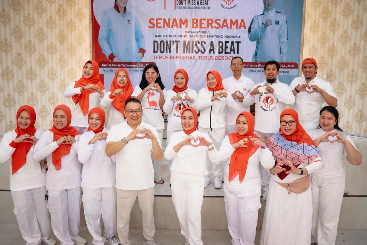 Purnama Wulan Sari Ajak Masyarakat Lampung Jaga Kesehatan Jantung Lewat Gerakan “Terus Bergerak, Terus Berdetak”